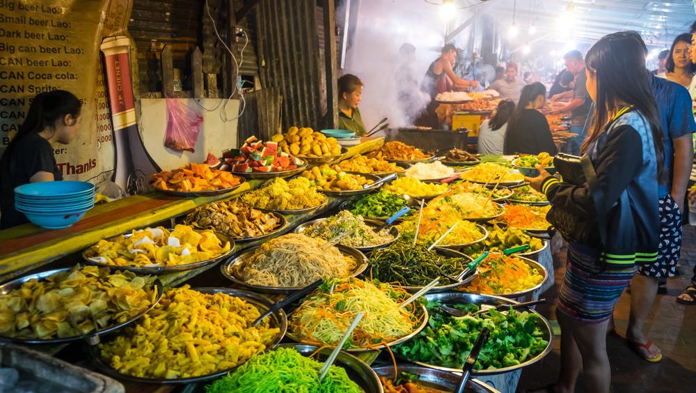 Night Food Stalls, Luang Prabang